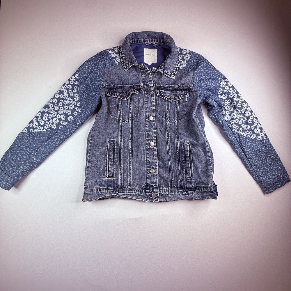 Anthropologie Avec Les Filles Women's Jean Jacket Size Small Blue Button Up